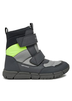 Śniegowce Geox J Flexyper Boy B Abx J169XC 0FU50 C9191 S Szary ze sklepu eobuwie.pl w kategorii Buty zimowe dziecięce - zdjęcie 183970755