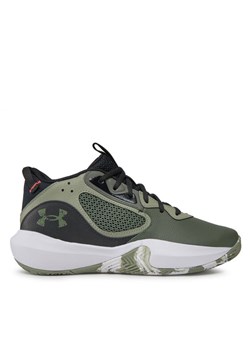 Buty do koszykówki Under Armour Lockdown 6 3025616-300 Khaki ze sklepu eobuwie.pl w kategorii Buty sportowe męskie - zdjęcie 183971185