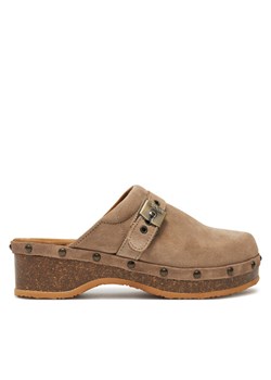 Klapki Scholl Pescura Clog 50 Cork F31632 2361 380 Beżowy ze sklepu eobuwie.pl w kategorii Klapki damskie - zdjęcie 183971286