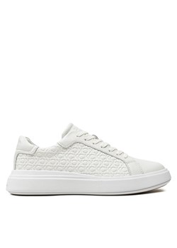 Sneakersy Calvin Klein Low Top Lace Up Lth Mono HM0HM01498 Biały ze sklepu eobuwie.pl w kategorii Buty sportowe męskie - zdjęcie 183971306