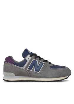 Sneakersy New Balance GC574KGN Szary ze sklepu eobuwie.pl w kategorii Buty sportowe dziecięce - zdjęcie 183971405