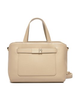 Torebka Tommy Hilfiger Th Heritage Mini AW0AW17374 Beżowy ze sklepu eobuwie.pl w kategorii Torebki damskie - zdjęcie 183971556