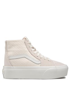 Sneakersy Vans Sk8-Hi Tapered VN0A7Q5PBKN1 Beżowy ze sklepu eobuwie.pl w kategorii Trampki damskie - zdjęcie 183971565