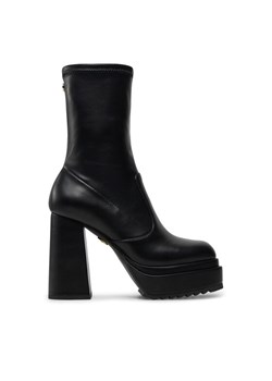 Botki Buffalo May W Sock 1220030 Czarny ze sklepu eobuwie.pl w kategorii Botki - zdjęcie 183971588