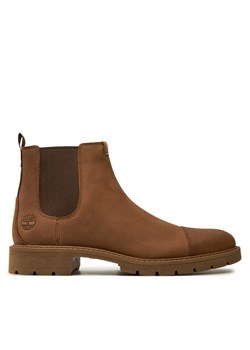 Sztyblety Timberland Elmhurst Chelsea Basic TB0A29RJG281 Brązowy ze sklepu eobuwie.pl w kategorii Buty zimowe męskie - zdjęcie 183971627