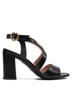 Sandały LOVE MOSCHINO JA16118G0IIA0000 Czarny ze sklepu eobuwie.pl w kategorii Sandały damskie - zdjęcie 183971656