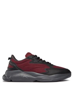 Sneakersy Hugo Leon 50503044 10254074 01 Bordowy ze sklepu eobuwie.pl w kategorii Buty sportowe męskie - zdjęcie 183971759