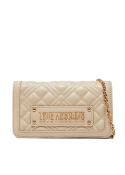 Torebka LOVE MOSCHINO JC5681PP1MLA0110 Beżowy ze sklepu eobuwie.pl w kategorii Kopertówki - zdjęcie 183971847
