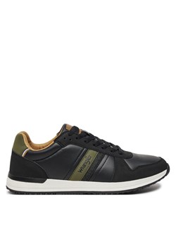 Sneakersy Wrangler Wyatt Men Low 20243018.25Y Czarny ze sklepu eobuwie.pl w kategorii Buty sportowe męskie - zdjęcie 183971858