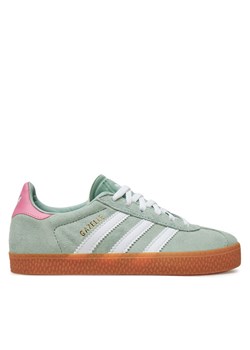 Sneakersy adidas Gazelle ID6555 Zielony ze sklepu eobuwie.pl w kategorii Buty sportowe dziecięce - zdjęcie 183971929