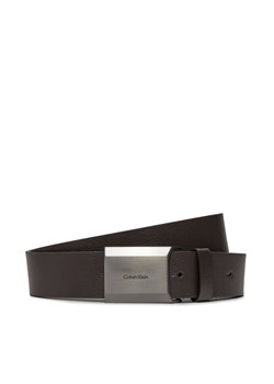 Calvin Klein Pasek Męski Beveled Plaque 2.0 35Mm K50K511746 Brązowy ze sklepu MODIVO w kategorii Paski męskie - zdjęcie 183985155