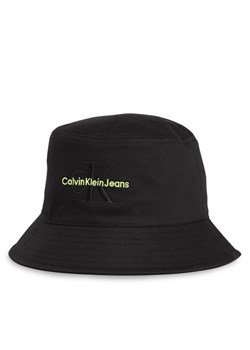 Calvin Klein Jeans Kapelusz Monogram Bucket Hat K60K611029 Czarny ze sklepu MODIVO w kategorii Kapelusze damskie - zdjęcie 183985167