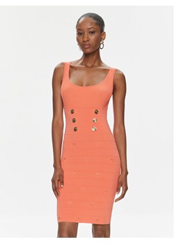 Pinko Sukienka dzianinowa Cactus 102879 A1LK Koralowy Slim Fit ze sklepu MODIVO w kategorii Sukienki - zdjęcie 183985179