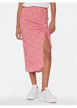 Pepe Jeans Spódnica midi Blake PL901090 Czerwony Regular Fit ze sklepu MODIVO w kategorii Spódnice - zdjęcie 183985225