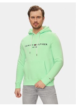 Tommy Hilfiger Bluza Logo MW0MW11599 Zielony Regular Fit ze sklepu MODIVO w kategorii Bluzy męskie - zdjęcie 183985237