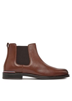 Tommy Hilfiger Sztyblety Th Central Cc And Coin Brązowy ze sklepu MODIVO w kategorii Buty zimowe męskie - zdjęcie 183985385