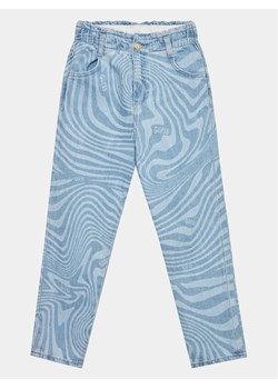Guess Spodnie materiałowe J3YA09 D4WF0 Niebieski Relaxed Fit ze sklepu MODIVO w kategorii Spodnie dziewczęce - zdjęcie 183985546