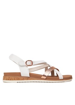 Skechers Sandały Desert Kiss Low-Peak Rank 114709/WHT Biały ze sklepu MODIVO w kategorii Sandały damskie - zdjęcie 183985595