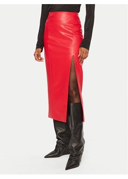 BARDOT Spódnica skórzana 58855SB3 Czerwony Slim Fit ze sklepu MODIVO w kategorii Spódnice - zdjęcie 183985706