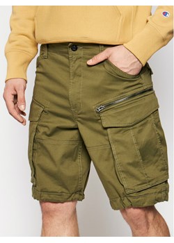 G-Star Raw Szorty materiałowe Rovic D08566-5126-724 Zielony Relaxed Fit ze sklepu MODIVO w kategorii Spodenki męskie - zdjęcie 183985775