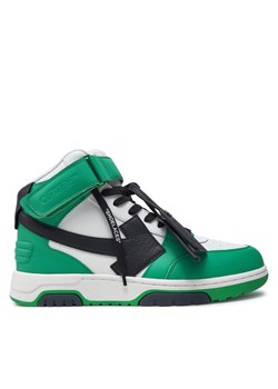 Off-White Sneakersy OMIA259S23LEA0015510 Zielony ze sklepu MODIVO w kategorii Buty sportowe męskie - zdjęcie 183985808