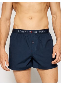 Tommy Hilfiger Bokserki Cotton Woven Boxer Icon 1U87905489 Granatowy ze sklepu MODIVO w kategorii Majtki męskie - zdjęcie 183985825