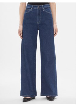 Calvin Klein Jeansy High Rise Wide - Mid Blue K20K206304 Granatowy Relaxed Fit ze sklepu MODIVO w kategorii Jeansy damskie - zdjęcie 183985915
