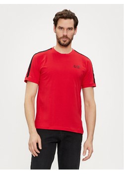 EA7 Emporio Armani T-Shirt 3DPT35 PJ02Z 1461 Czerwony Regular Fit ze sklepu MODIVO w kategorii T-shirty męskie - zdjęcie 183985996