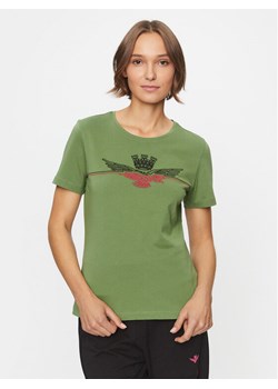 Aeronautica Militare T-Shirt 232TS2164DJ496 Zielony Regular Fit ze sklepu MODIVO w kategorii Bluzki damskie - zdjęcie 183985997
