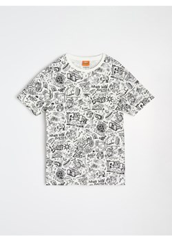 Sinsay - Koszulka z nadrukiem Teenage Mutant Ninja Turtles - kremowy ze sklepu Sinsay w kategorii T-shirty męskie - zdjęcie 183992676