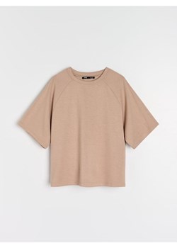 Sinsay - Bluza z domieszką wiskozy - brązowy ze sklepu Sinsay w kategorii Bluzy damskie - zdjęcie 183992706
