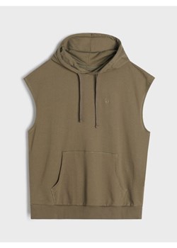 Sinsay - Bluza bez rękawów z kapturem - zielony ze sklepu Sinsay w kategorii Bluzy męskie - zdjęcie 183992708