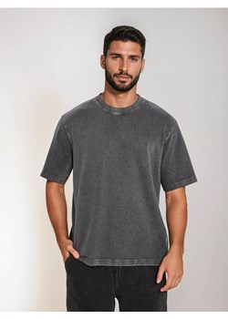 Sinsay - Bluza z krótkim rękawem z efektem sprania - szary ze sklepu Sinsay w kategorii T-shirty męskie - zdjęcie 183992709