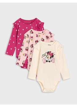 Sinsay - Body 3 pack Minnie Mouse - kremowy ze sklepu Sinsay w kategorii Odzież dla niemowląt - zdjęcie 183992716