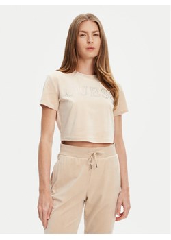 Guess Bluzka V3BI01 K0232 Beżowy Regular Fit ze sklepu MODIVO w kategorii Bluzki damskie - zdjęcie 183992846