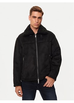 Armani Exchange Kurtka z imitacji skóry 6DZB03 ZE1FZ 1200 Czarny Regular Fit ze sklepu MODIVO w kategorii Kurtki męskie - zdjęcie 183995776