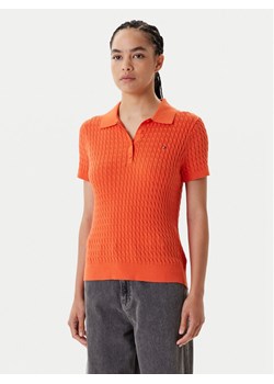 Tommy Hilfiger Sweter Fine WW0WW41474 Pomarańczowy Regular Fit ze sklepu MODIVO w kategorii Swetry damskie - zdjęcie 183995779