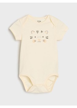Sinsay - Body - kremowy ze sklepu Sinsay w kategorii Odzież dla niemowląt - zdjęcie 183998156