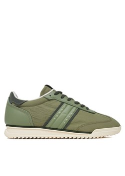Sneakersy Tommy Hilfiger Tjm Runner Cleated Mix Mat. EM0EM01598 Zielony ze sklepu eobuwie.pl w kategorii Buty sportowe męskie - zdjęcie 183998437