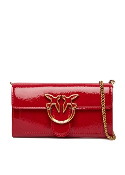 Torebka PINKO Love One Wallet C PE25 PLTT 100062 A1UV Czerwony ze sklepu eobuwie.pl w kategorii Kopertówki - zdjęcie 183998477