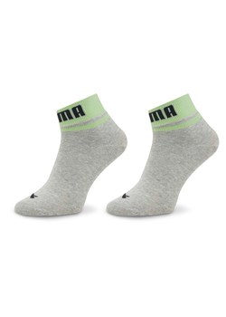 Zestaw 2 par wysokich skarpet unisex Puma Unisex New Heritage Quarter 2P 938021 Szary ze sklepu eobuwie.pl w kategorii Skarpetki męskie - zdjęcie 183998587