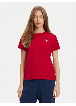 Guess T-Shirt W4YI10 J1314 Czerwony Regular Fit ze sklepu MODIVO w kategorii Bluzki damskie - zdjęcie 183999547