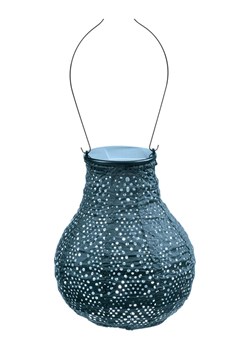 Lumiz Lampion solarny LED "Ikat Bulb" w kolorze morskim - wys. 20 x Ø 16 cm - id: 17178723 - marki Lumiz - 184001315 Lumiz Lampion solarny LED "Ikat Bulb" w kolorze morskim - wys. 20 x Ø 16 cm ze sklepu Limango Polska w kategorii Oświetlenie - zdjęcie 184001315