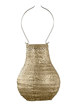 Lumiz Lampion solarny LED &quot;Occult Bulb&quot; w kolorze złotym - wys. 20 x Ø 16 cm ze sklepu Limango Polska w kategorii Oświetlenie - zdjęcie 184001316