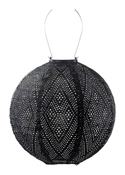 Lumiz Lampion solarny LED &quot;Ikat Rond&quot; w kolorze czarnym - Ø 30 cm ze sklepu Limango Polska w kategorii Oświetlenie - zdjęcie 184001358