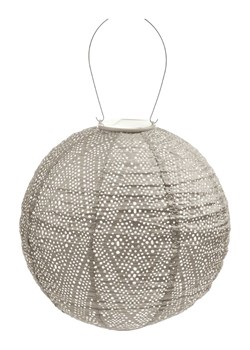 Lumiz Lampion solarny LED "Ikat Rond" w kolorze szarobrązowym - Ø 30 cm - id: 17178777 - marki Lumiz - 184001359 Lumiz Lampion solarny LED "Ikat Rond" w kolorze szarobrązowym - Ø 30 cm ze sklepu Limango Polska w kategorii Oświetlenie - zdjęcie 184001359