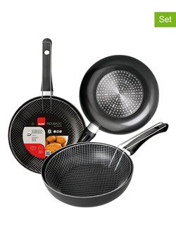 Ibili 2-częściowy zestaw w kolorze czarnym - Ø 26 cm ze sklepu Limango Polska w kategorii Garnki - zdjęcie 184001528