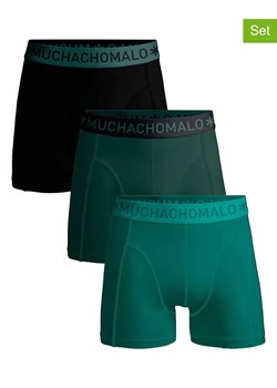Muchachomalo Bokserki (3 pary) w kolorze czarno-zielonym ze sklepu Limango Polska w kategorii Majtki męskie - zdjęcie 184001646