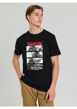 Sinsay - Koszulka z nadrukiem Teenage Mutant Ninja Turtles - czarny ze sklepu Sinsay w kategorii T-shirty męskie - zdjęcie 184001807