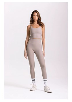 Onamaste Legginsy sportowe "Lotus" w kolorze szarobrązowym ze sklepu Limango Polska w kategorii Spodnie damskie - zdjęcie 184001979